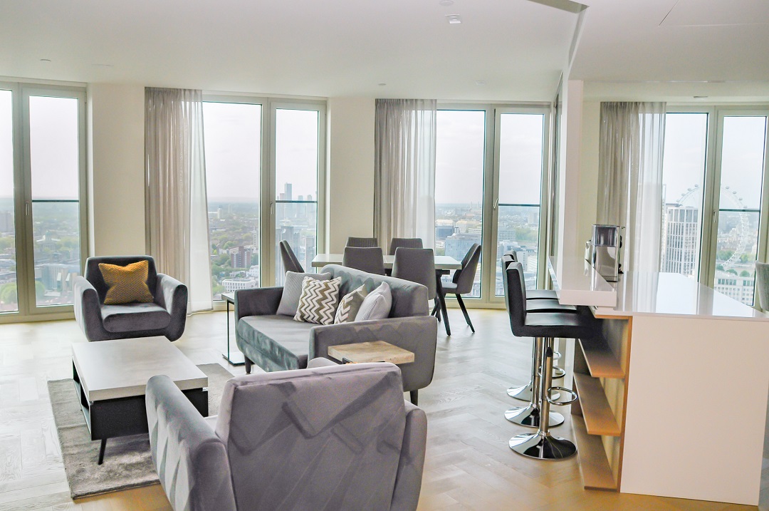Southbank Tower, London. Exclusive apartments to rent.